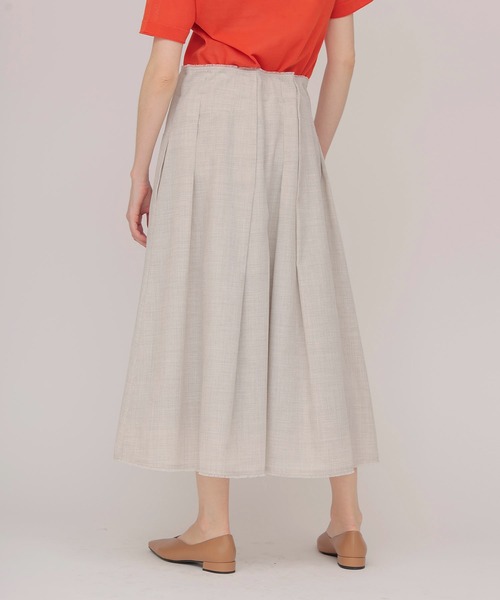 DRESSLAVE(ドレスレイブ)の「random tuck mesh skirt(ランダムタックメッシュスカート)(スカート・レディース・ベージュ/ブラック・38)」の4枚目の写真
