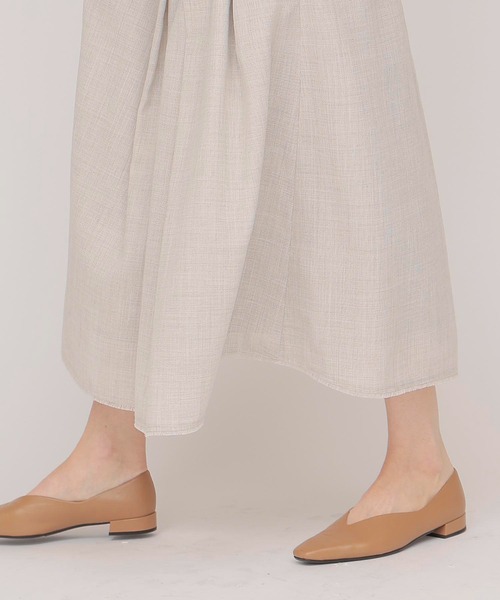 DRESSLAVE(ドレスレイブ)の「random tuck mesh skirt(ランダムタックメッシュスカート)(スカート・レディース・ベージュ/ブラック・38)」の8枚目の写真