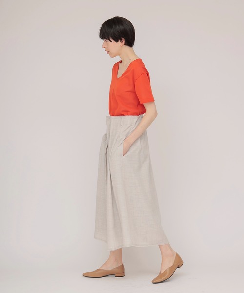 DRESSLAVE(ドレスレイブ)の「random tuck mesh skirt(ランダムタックメッシュスカート)(スカート・レディース・ベージュ/ブラック・38)」の10枚目の写真
