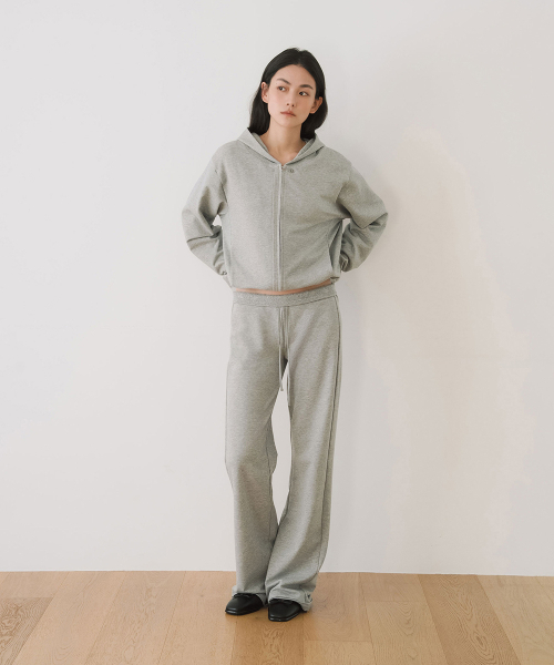 YEARNING(イヤニング)の「LACE BANDING JERSEY PANTS, GREY(スウェットパンツ・レディース・その他・FREE)」の3枚目の写真