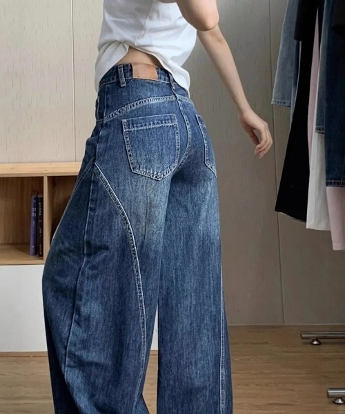 REBALANCE(リバランス)の「ワイドレッグデニムパンツ(デニムパンツ・メンズ・A・MEDIUM/LARGE)」の1枚目の写真