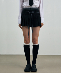 SCARLET PLEATS SKIRT PANTS / BLACK