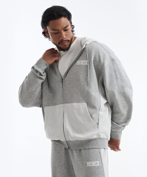 HDEX（エイチデックス）の「コアリバースジャイアントフィットフードパーカージップアップ (メランジェグレー)（ジャージ）」