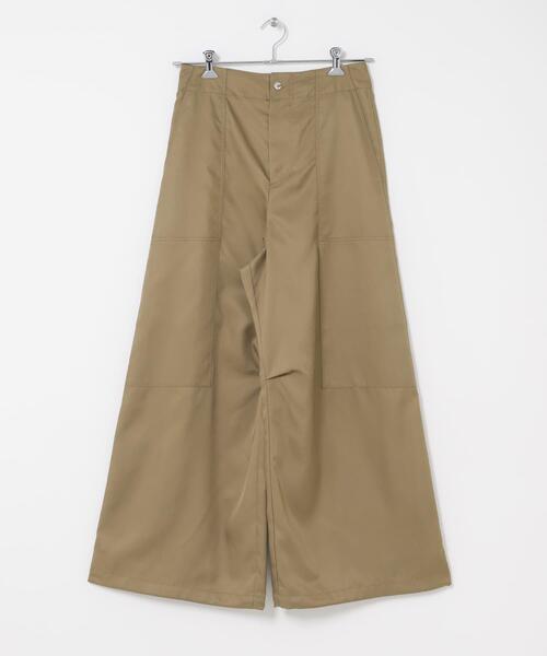 SENSE OF PLACE by URBAN RESEARCH(センスオブプレイスバイアーバンリサーチ)の「ドロストデザインパンツ(その他パンツ・レディース・ベージュ/ブラック・ONE)」の10枚目の写真