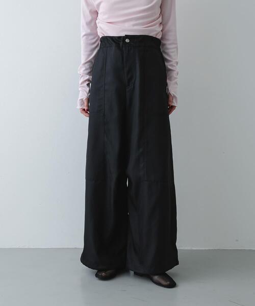 SENSE OF PLACE by URBAN RESEARCH(センスオブプレイスバイアーバンリサーチ)の「ドロストデザインパンツ(その他パンツ・レディース・ベージュ/ブラック・ONE)」の18枚目の写真