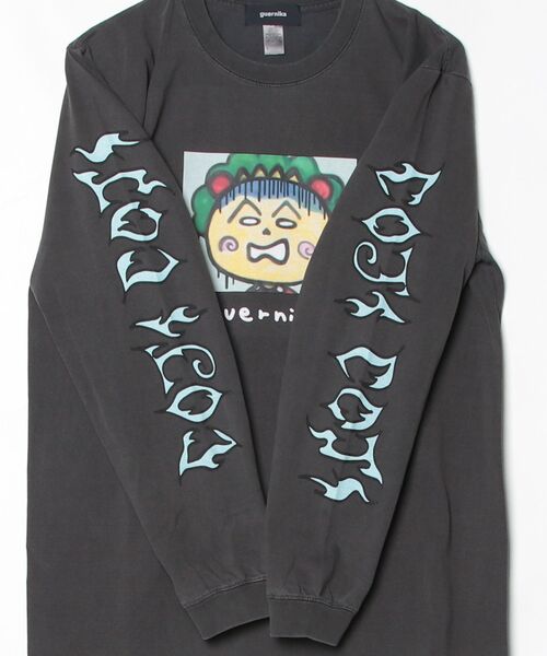 ROYAL FLASH（ロイヤルフラッシュ）の「guernika/ゲルニカ/Drooping COJI-COJI Vintage Style Long Sleeve T-shirt（Tシャツ/カットソー・メンズ・ブラック系その他・XL/2XL/L）」の7枚目の写真