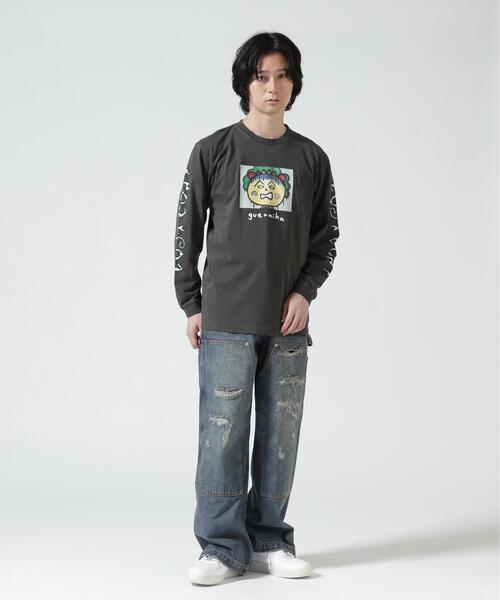 ROYAL FLASH（ロイヤルフラッシュ）の「guernika/ゲルニカ/Drooping COJI-COJI Vintage Style Long Sleeve T-shirt（Tシャツ/カットソー・メンズ・ブラック系その他・XL/2XL/L）」の8枚目の写真
