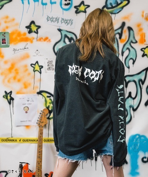 ROYAL FLASH（ロイヤルフラッシュ）の「guernika/ゲルニカ/Drooping COJI-COJI Vintage Style Long Sleeve T-shirt（Tシャツ/カットソー・メンズ・ブラック系その他・XL/2XL/L）」の4枚目の写真