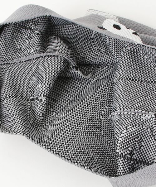 CALIFORNIA OUTFITTERS（カリフォルニア アウトフィッターズ）の「3D9 アニマル ニット ミニバッグ（ハンドバッグ・レディース・オフホワイト/グレー/チャコールグレー/ブラック/ブルーグレー/ライトピンク/グリーン/ダークグレー/ネイビー/ホワイト/ピンク/スモークグレー・ONESIZE）」の15枚目の写真
