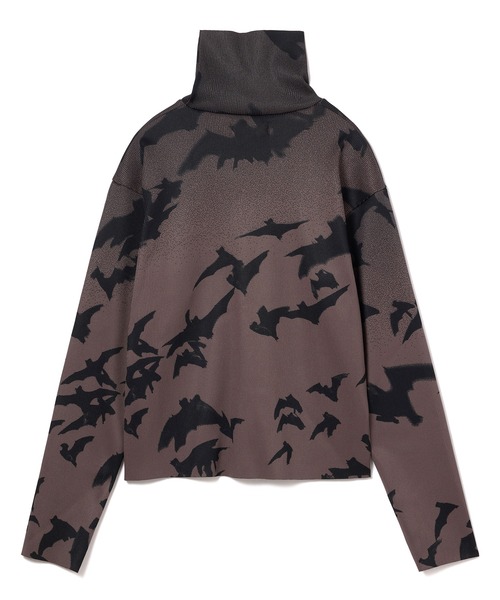 NON TOKYO（ノントーキョー）の「PRINT RIB HI-NECK TOP（Tシャツ/カットソー・レディース・カラフル/チャコール・FREE）」の11枚目の写真