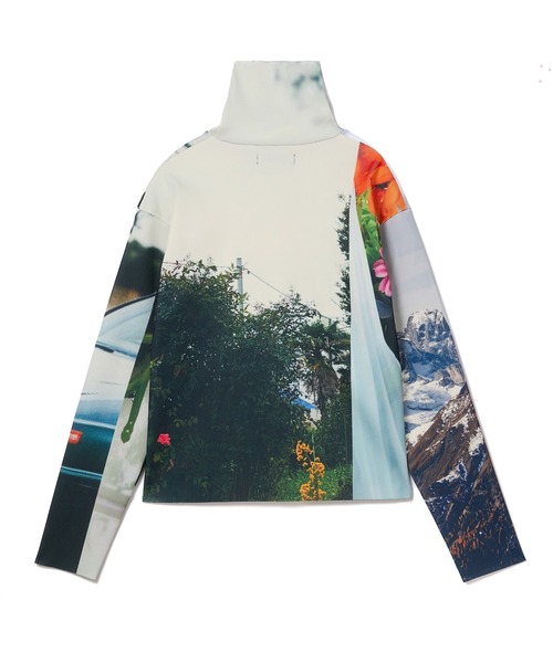 NON TOKYO（ノントーキョー）の「PRINT RIB HI-NECK TOP（Tシャツ/カットソー・レディース・カラフル/チャコール・FREE）」の13枚目の写真