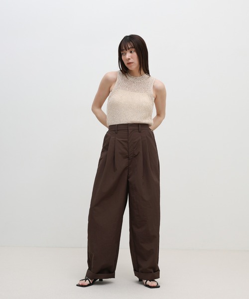 select MOCA(セレクトモカ)の「ツータックナイロンパンツ(その他パンツ・レディース・アイボリー/ベージュ・FREE)」の18枚目の写真