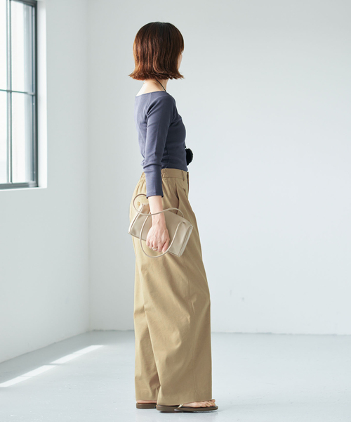 IENA(イエナ)の「《追加》ウォッシャブル リネンミックスコクーンスラックス(スラックス・レディース・ホワイト/ベージュ・38/36/34)」の20枚目の写真