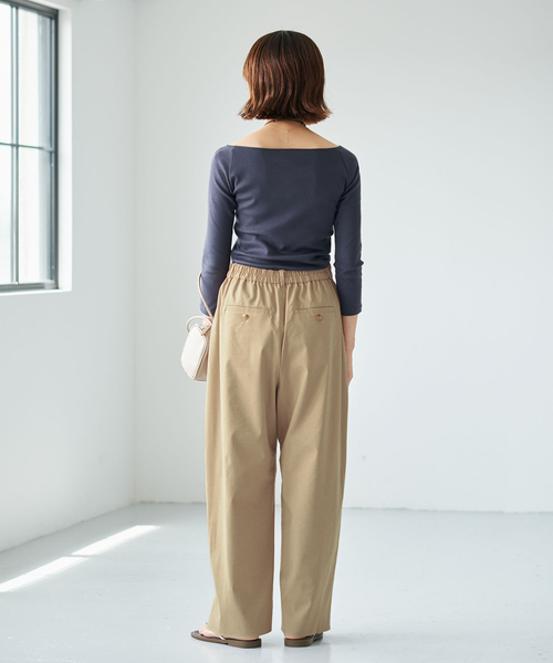 IENA(イエナ)の「《追加》ウォッシャブル リネンミックスコクーンスラックス(スラックス・レディース・ホワイト/ベージュ・38/36/34)」の22枚目の写真