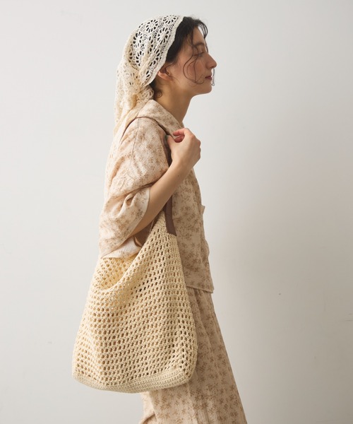 Crisp（クリスプ）の「クロシェショルダーバッグ（ショルダーバッグ・レディース・アイボリー/ベージュ・FREE）」の14枚目の写真