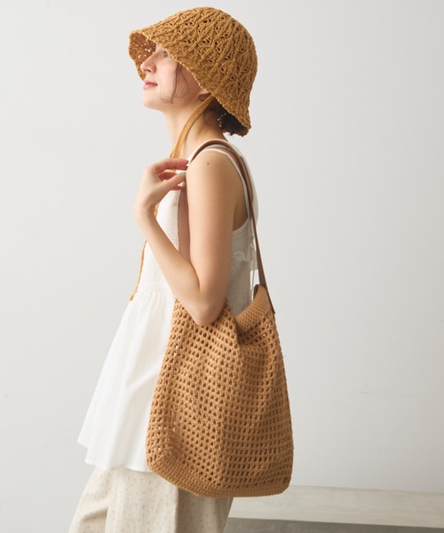 Crisp（クリスプ）の「クロシェショルダーバッグ（ショルダーバッグ・レディース・アイボリー/ベージュ・FREE）」の7枚目の写真