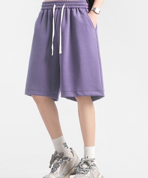 DOUBLE STEAL(ダブルスティール)の「DSワイドスウェットハーフイージーパンツ(その他パンツ・メンズ・オフホワイト/チャコールグレー/杢グレー/アイボリー/ブラック/カーキ/ベージュ/パープル/レッド・SMALL/MEDIUM/LARGE/X-LARGE)」の18枚目の写真