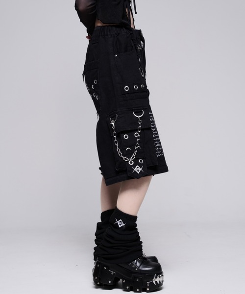 REFLEM（レフレム）の「『REFLEM/レフレム』プリント2WAYワイドデニムカーゴパンツ（その他パンツ・レディース・ブラック・FREE）」の14枚目の写真