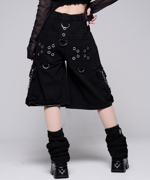 REFLEM（レフレム）の「『REFLEM/レフレム』プリント2WAYワイドデニムカーゴパンツ（その他パンツ・レディース・ブラック・FREE）」の15枚目の写真