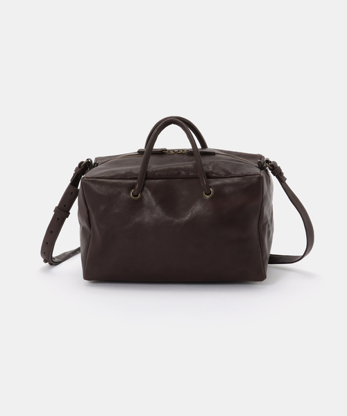 FRAMeWORK（フレームワーク）の「Bea mombaers ボックスバッグ（ボストンバッグ・レディース・ブラック/ブラウン・FREE）」の2枚目の写真