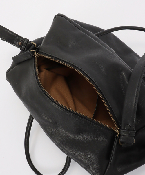 FRAMeWORK（フレームワーク）の「Bea mombaers ボックスバッグ（ボストンバッグ・レディース・ブラック/ブラウン・FREE）」の10枚目の写真