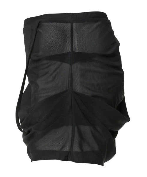 FLAREUP(フレアアップ)の「Draped Mesh Layered Mini Skirt (FL-265_Black)(スカート・レディース・ブラック・OS)」の4枚目の写真