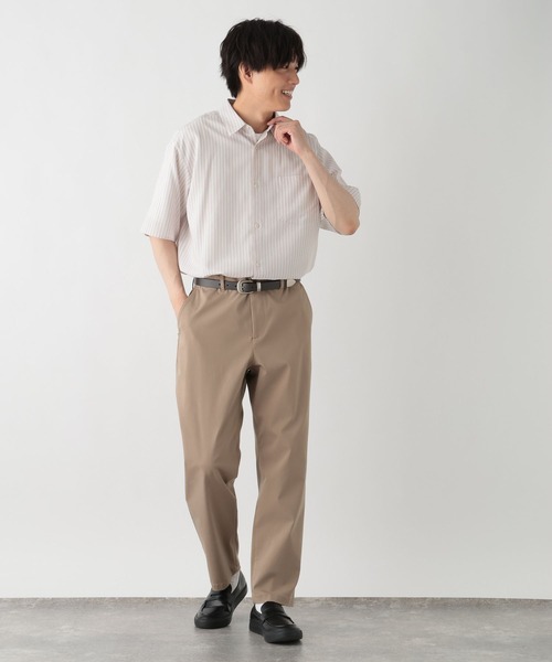 GLOBAL WORK(グローバルワーク)の「サラサマ快適シャツ/レギュラー/638136(シャツ/ブラウス・メンズ・サックスブルー/ストライプ/ネイビー/チャコールグレー/オフホワイト/グレイッシュベージュ・S/XL/L/M)」の16枚目の写真