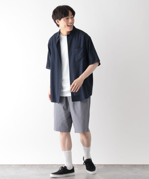 GLOBAL WORK(グローバルワーク)の「サラサマ快適シャツ/レギュラー/638136(シャツ/ブラウス・メンズ・サックスブルー/ストライプ/ネイビー/チャコールグレー/オフホワイト/グレイッシュベージュ・S/XL/L/M)」の10枚目の写真