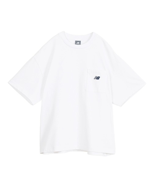 NEW BALANCE(ニューバランス)の「エンブロイダリードNBポケットショートスリーブTシャツ(Tシャツ/カットソー・メンズ・ホワイト/ブラック/サックスブルー/ライトイエロー・SMALL/MEDIUM/LARGE/X-LARGE/XX-LARGE)」の7枚目の写真