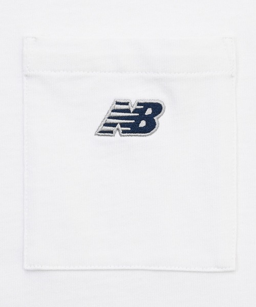 NEW BALANCE(ニューバランス)の「エンブロイダリードNBポケットショートスリーブTシャツ(Tシャツ/カットソー・メンズ・ホワイト/ブラック/サックスブルー/ライトイエロー・SMALL/MEDIUM/LARGE/X-LARGE/XX-LARGE)」の9枚目の写真