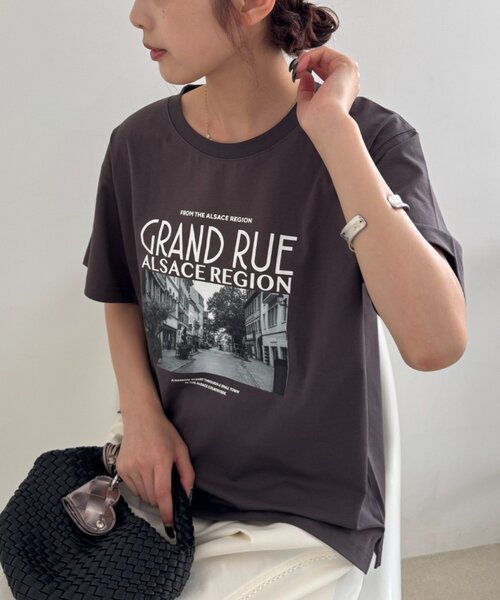 CIAOPANIC TYPY(チャオパニックティピー)の「【ひんやり】アソートフォトプリントTee(Tシャツ/カットソー・レディース・ホワイト/チャコールグレー/オフホワイト・ONE SIZE)」の3枚目の写真