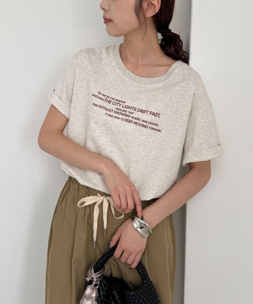 CIAOPANIC TYPY(チャオパニックティピー)の「【ひんやり】アソートフォトプリントTee(Tシャツ/カットソー・レディース・ホワイト/チャコールグレー/オフホワイト・ONE SIZE)」の7枚目の写真
