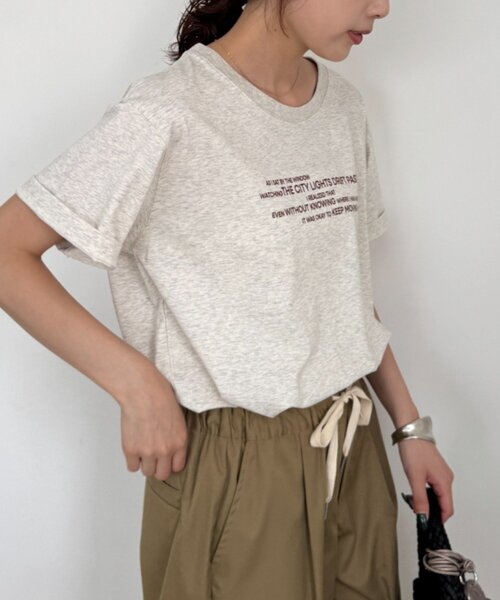 CIAOPANIC TYPY(チャオパニックティピー)の「【ひんやり】アソートフォトプリントTee(Tシャツ/カットソー・レディース・ホワイト/チャコールグレー/オフホワイト・ONE SIZE)」の9枚目の写真