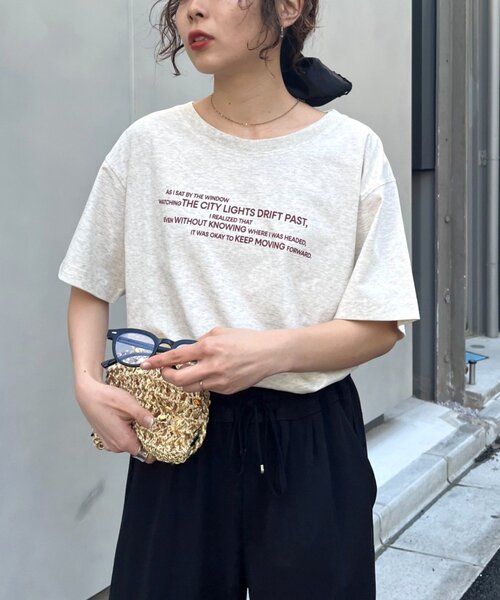 CIAOPANIC TYPY(チャオパニックティピー)の「【ひんやり】アソートフォトプリントTee(Tシャツ/カットソー・レディース・ホワイト/チャコールグレー/オフホワイト・ONE SIZE)」の15枚目の写真
