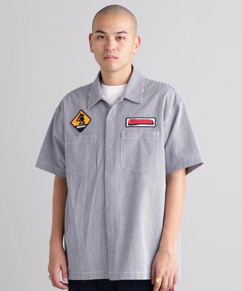 MANASTASH PATCHED LOGO WORK SHIRT — рабочая рубашка с патчем
