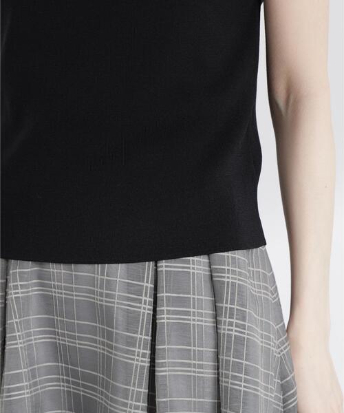 PROPORTION BODY DRESSING(プロポーションボディドレッシング)の「<ウォッシャブル/UVカット>フレンチスリーブ総針ニット / 1216270500(ニット/セーター・レディース・ブラック/ブルー/グレー/レッド/ホワイト・FREE)」の15枚目の写真