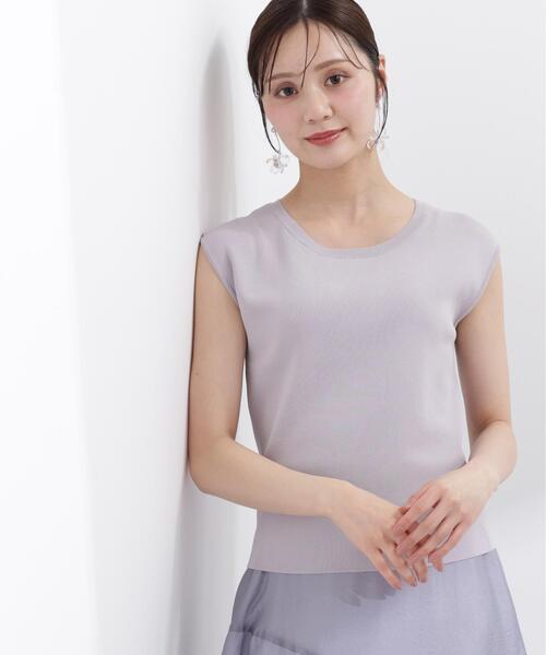 PROPORTION BODY DRESSING(プロポーションボディドレッシング)の「<ウォッシャブル/UVカット>フレンチスリーブ総針ニット / 1216270500(ニット/セーター・レディース・ブラック/ブルー/グレー/レッド/ホワイト・FREE)」の18枚目の写真