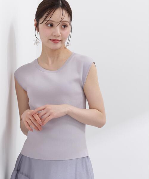 PROPORTION BODY DRESSING(プロポーションボディドレッシング)の「<ウォッシャブル/UVカット>フレンチスリーブ総針ニット / 1216270500(ニット/セーター・レディース・ブラック/ブルー/グレー/レッド/ホワイト・FREE)」の19枚目の写真