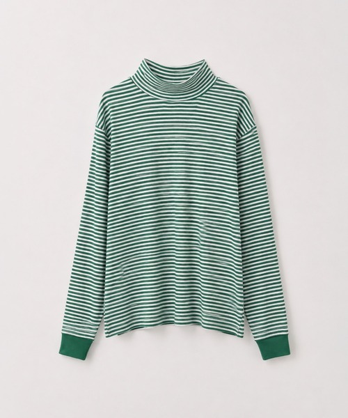 CANAL JEAN(キャナルジーン)の「Miller パネルリブタートルネックT(Tシャツ/カットソー・レディース・グリーン系その他/ホワイト系その他/イエロー・MEDIUM)」の2枚目の写真