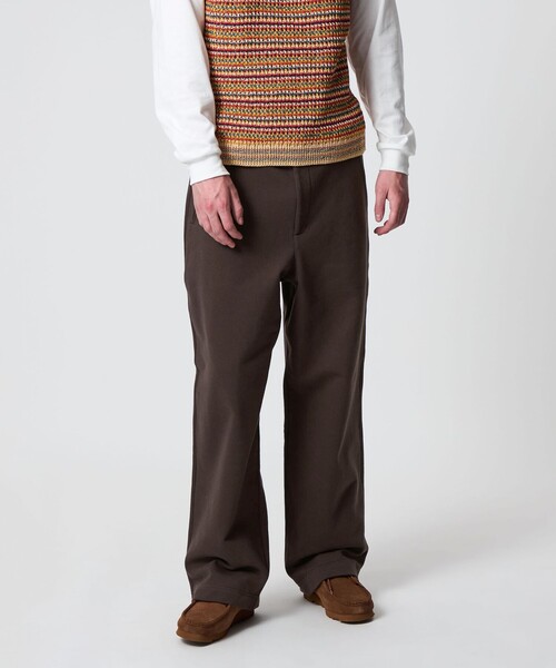 UNITED ARROWS & SONS（ユナイテッドアローズアンドサンズ）の「＜UNITED ARROWS & SONS＞ SWEAT WIDE PANTS/スウェットパンツ（スウェットパンツ・メンズ・ベージュ/ダークブラウン・L/S/M/XL）」の3枚目の写真