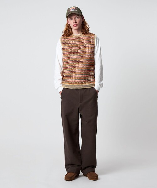 UNITED ARROWS & SONS（ユナイテッドアローズアンドサンズ）の「＜UNITED ARROWS & SONS＞ SWEAT WIDE PANTS/スウェットパンツ（スウェットパンツ・メンズ・ベージュ/ダークブラウン・L/S/M/XL）」の4枚目の写真