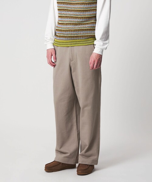 UNITED ARROWS & SONS（ユナイテッドアローズアンドサンズ）の「＜UNITED ARROWS & SONS＞ SWEAT WIDE PANTS/スウェットパンツ（スウェットパンツ・メンズ・ベージュ/ダークブラウン・L/S/M/XL）」の5枚目の写真