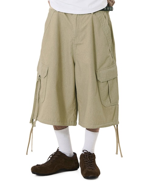 OY(オーワイ)の「『OY/オーワイ』OPS CARGO SHORTS/OPSカーゴショーツ(カーゴパンツ・メンズ・ブラック/ベージュ・L/M/S)」の1枚目の写真