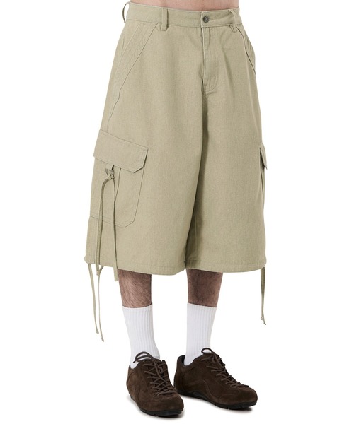 OY(オーワイ)の「『OY/オーワイ』OPS CARGO SHORTS/OPSカーゴショーツ(カーゴパンツ・メンズ・ブラック/ベージュ・L/M/S)」の11枚目の写真