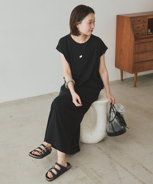 BIRKENSTOCK（ビルケンシュトック）の「BIRKENSTOCK/ビルケンシュトック SLOBE別注 Florida FR LENB Black 1032569（サンダル・レディース・ブラック・39/38/37/36/35）」の4枚目の写真