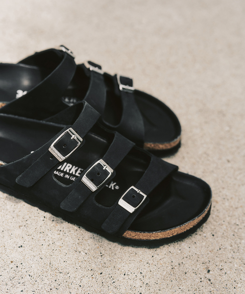 BIRKENSTOCK（ビルケンシュトック）の「BIRKENSTOCK/ビルケンシュトック SLOBE別注 Florida FR LENB Black 1032569（サンダル・レディース・ブラック・39/38/37/36/35）」の15枚目の写真