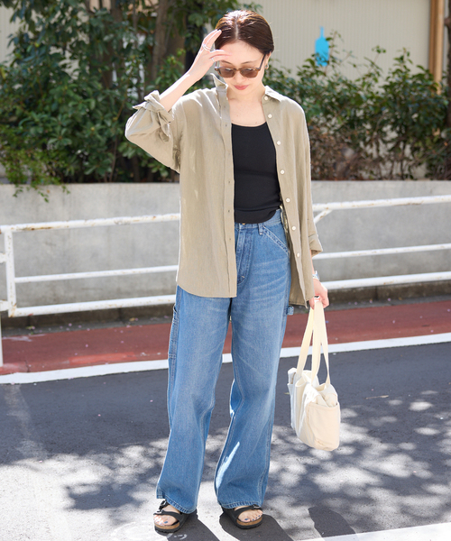BIRKENSTOCK（ビルケンシュトック）の「BIRKENSTOCK/ビルケンシュトック SLOBE別注 Florida FR LENB Black 1032569（サンダル・レディース・ブラック・39/38/37/36/35）」の22枚目の写真
