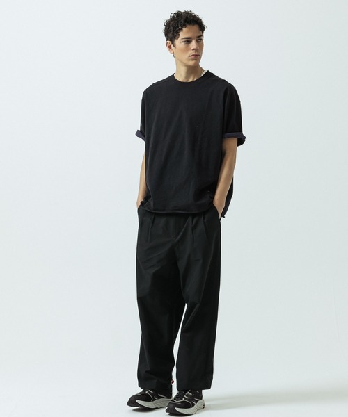 SLICK(スリック)の「【SLICK/スリック】Color Scheme Plating Reversible T-Shirt/カラー スキーム プレーティング リバーシブル Tシャツ(Tシャツ/カットソー・メンズ・ベージュ/ブラック/カーキ・1/2/3)」の5枚目の写真