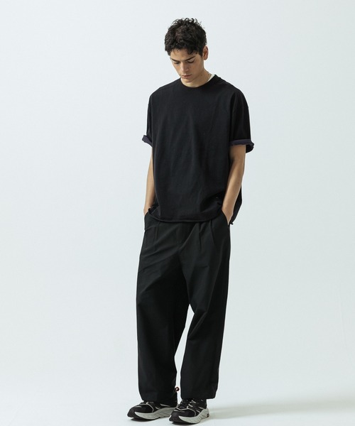 SLICK(スリック)の「【SLICK/スリック】Color Scheme Plating Reversible T-Shirt/カラー スキーム プレーティング リバーシブル Tシャツ(Tシャツ/カットソー・メンズ・ベージュ/ブラック/カーキ・1/2/3)」の6枚目の写真