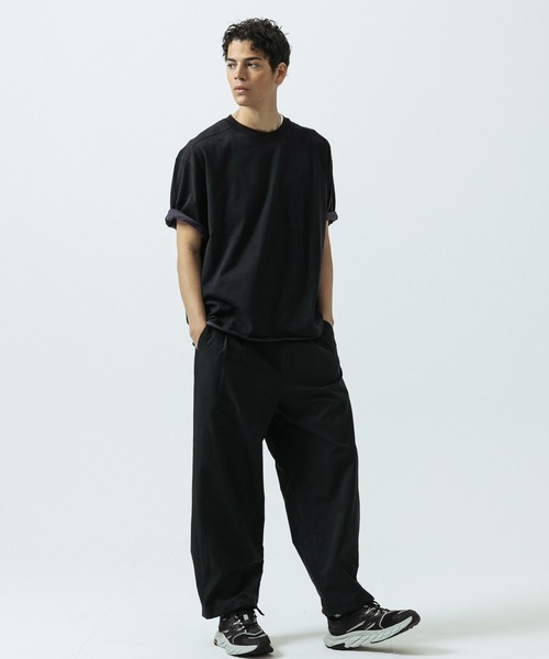 SLICK(スリック)の「【SLICK/スリック】Color Scheme Plating Reversible T-Shirt/カラー スキーム プレーティング リバーシブル Tシャツ(Tシャツ/カットソー・メンズ・ベージュ/ブラック/カーキ・1/2/3)」の8枚目の写真